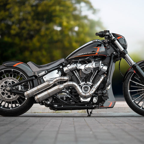 J&H Doctor Gangster Headers Polished Welded E4