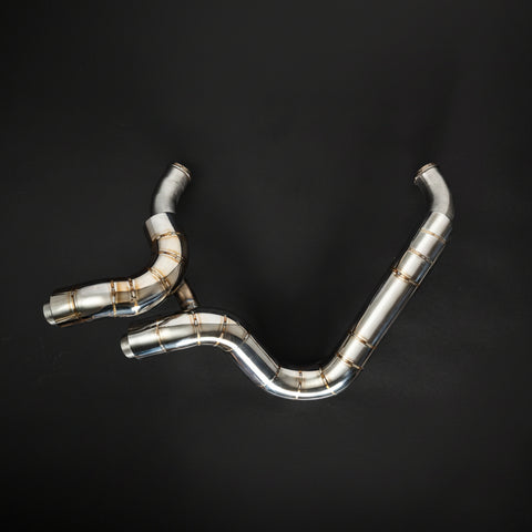 J&H Doctor Gangster Headers Polished Welded E5