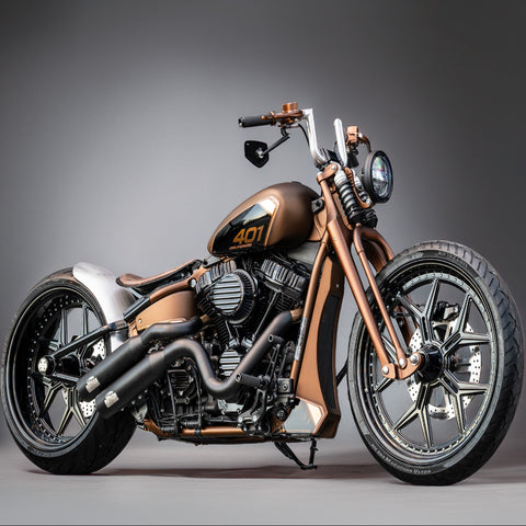 J&H Doctor Gangster Exhaust System Wrinkle Black E4
