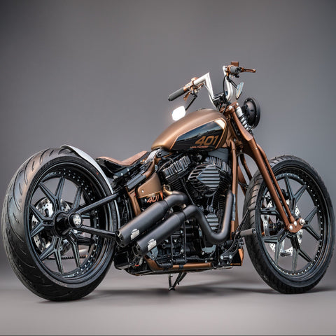 J&H Doctor Gangster Exhaust System Wrinkle Black E5+