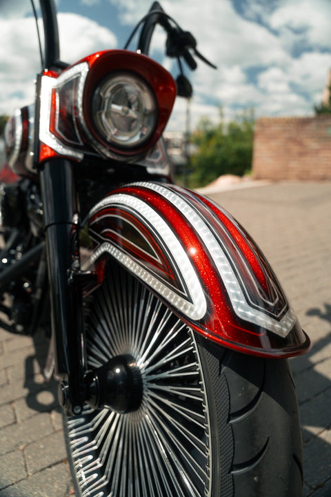 "El Cabron" Chicano Style Frontfender für 23" Rad Softail 2000-2017