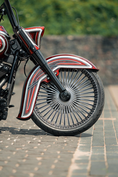 "El Cabron" Chicano Style Frontfender für 23" Rad Softail 2000-2017