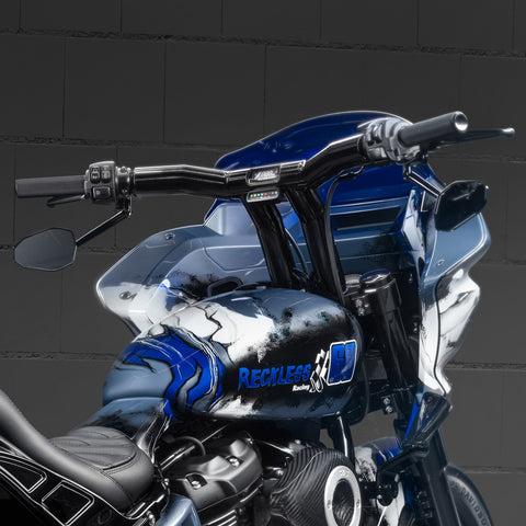 "Back Saver" Rechen T-Bar Mega Lenker (mit Stealth View Tachometer-Option)