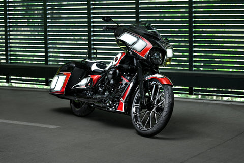 Scheibenverkleidung der Black Series für Harley Davidson FLH 2014-2023