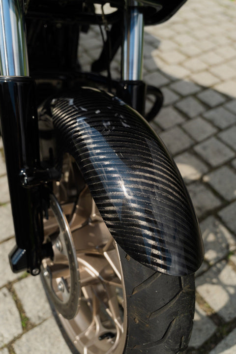 Mid Length Carbonfaser-Vorderradschutzblech für Harley Davidson Touring 2014-2023