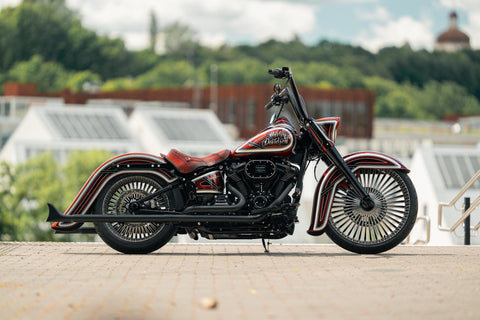 Chicano Style gestrecktes hinteres Schutzblech für Harley Davidson Softail Modelle 2018–2024