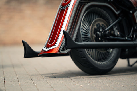 Chicano Style gestrecktes hinteres Schutzblech für Harley Davidson Softail Modelle 2018–2024