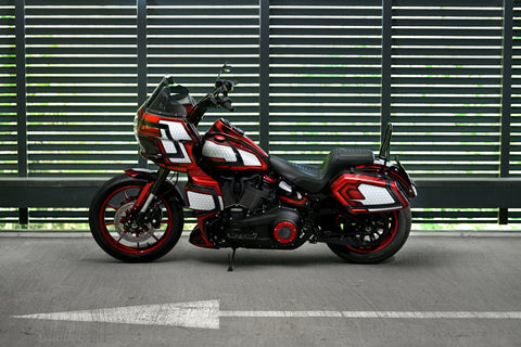 M8 Derby Cover für Harley Davidson Softail 2019 und neuer Transparent
