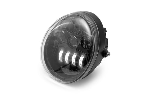 Schwarzes LED-Scheinwerfer-Kit V-Rod "Night Ride" ECE-geprüft