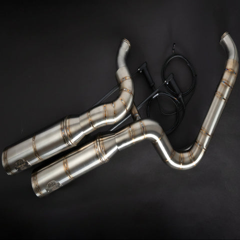 J&H Doctor Gangster Exhaust System Brushed Welded E5+