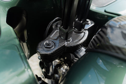Gabelbrückenabdeckung aus Kohlefaser für Harley Davidson Touring 2014-2023
