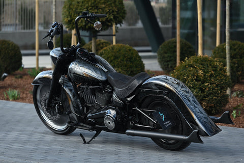 Chicano Style gestrecktes hinteres Schutzblech für Harley Davidson Softail Modelle 2018–2024