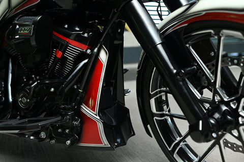 Hooligan Series 3-teilige Kühlerabdeckung für Harley Davidson Touring 2017-2023