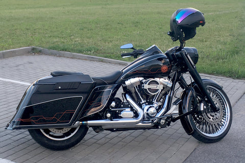 Rocca Seitenverkleidung und Tankabdeckung Set für Harley Davidson Touring Modelle 2009-2013