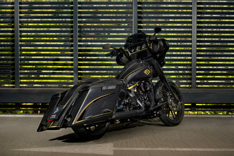 Satz gestreckter Kotflügel und Satteltaschen Magnus für Harley Davidson Touring ab 2014