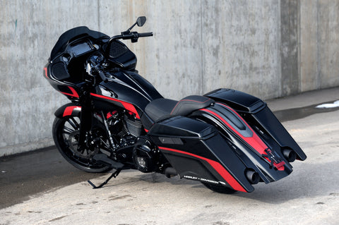 Satz gestreckter Kotflügel und Satteltaschen Magnus für Harley Davidson Touring ab 2014
