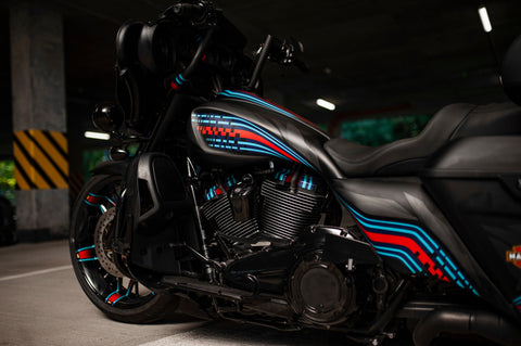 Morocco Style gestreckte Seitenverkleidungen für Harley Davidson Touring Modelle ab Baujahr 2014