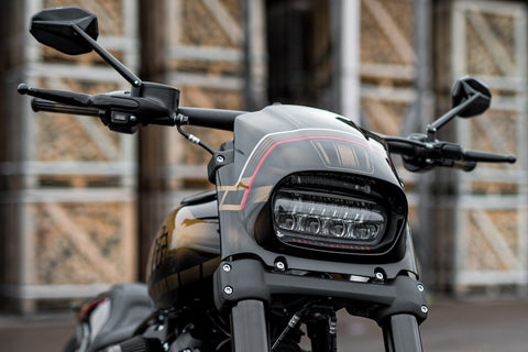 "Aggressor" Serie Softail Fat Bob FXFB FXFBS Scheinwerferverkleidung 2018-2025