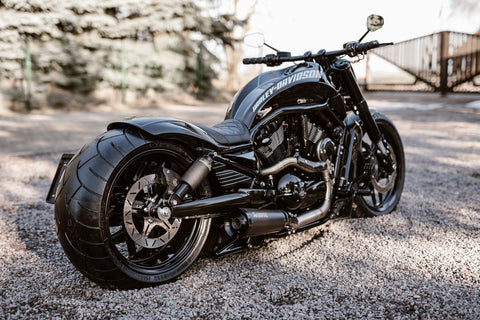 280-300 Reifen V-Rod Custom Heckfender 2007-2017 „Kurzes Oval“
