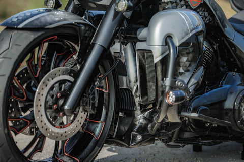Anschraubbare Kühlerabdeckung für Harley Davidson Milwaukee-8