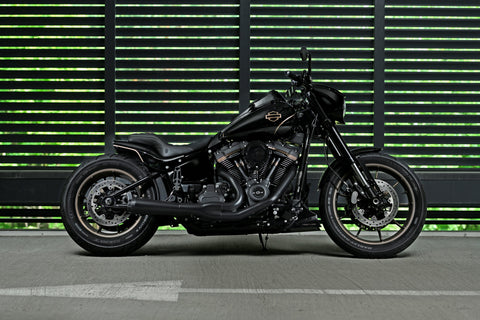 Crook Series Kurzer Heckfender für Harley Davidson Street Bob, Softail Standard 180–200 Reifen