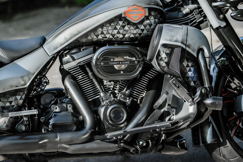 "Black Series" Luftfilter für Harley Davidson Milwaukee-8 Transparent