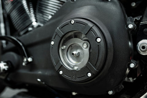 M8 Derby Cover für Harley Davidson Softail 2019 und neuer Transparent