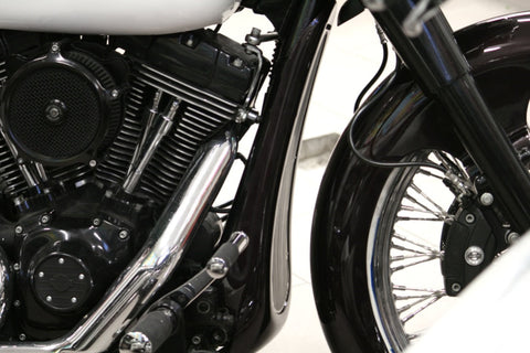 Bolt-on Kinnspoiler mit Chrom-Grill für Harley Davidson Touring Modelle 2009-2013