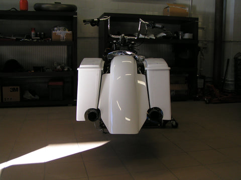 Anschraubbarer, verlängerter hinterer Schutzblech für Harley Davidson Touring Modelle von 2009 bis 2013
