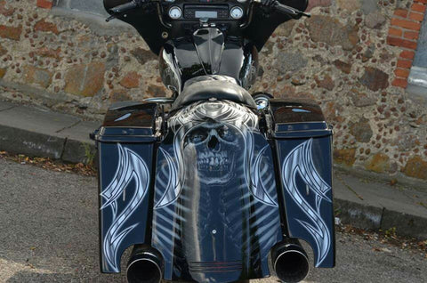 Rocca 5" Stretched Lay over Schutzblechabdeckung für Harley Davidson Touring 2009-2013 Modelle