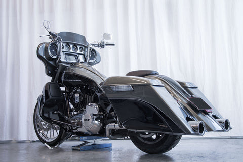 Magnus gestreckte Satteltaschen ohne Deckel für Harley Davidson Touring Modelle ab 2014