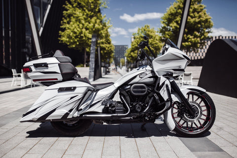 Magnus gestreckte Satteltaschen ohne Deckel für Harley Davidson Touring Modelle ab 2014