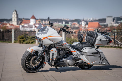Magnus gestreckte Satteltaschen ohne Deckel für Harley Davidson Touring Modelle ab 2014