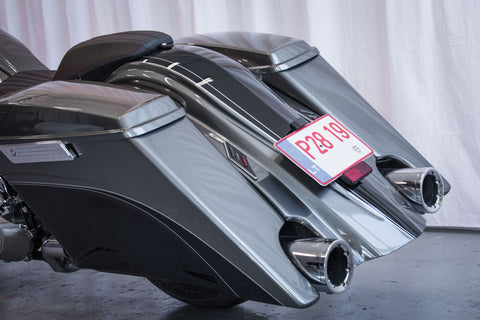 Satz gestreckter Kotflügel und Satteltaschen Magnus für Harley Davidson Touring ab 2014
