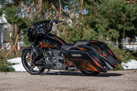 Magnus gestreckte Satteltaschen ohne Deckel für Harley Davidson Touring Modelle ab 2014