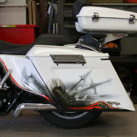 Tommy&Sons Torre Satteltaschen-Deckel für Harley Davidson Touring Modelle 1993-2013