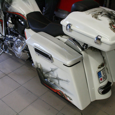 Tommy&Sons Torre Satteltaschen-Deckel für Harley Davidson Touring Modelle 1993-2013