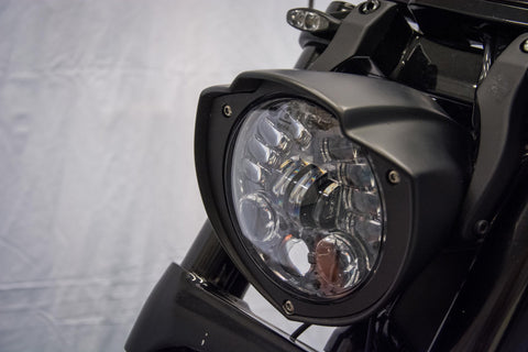 Seitlich montierte, maßgefertigte V-Rod Muscle Scheinwerferabdeckung