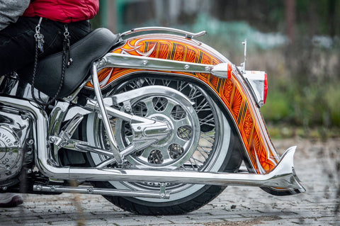 Chicano-Style-Hinterradverlängerung für Harley Davidson Softail von 2000 bis 2017