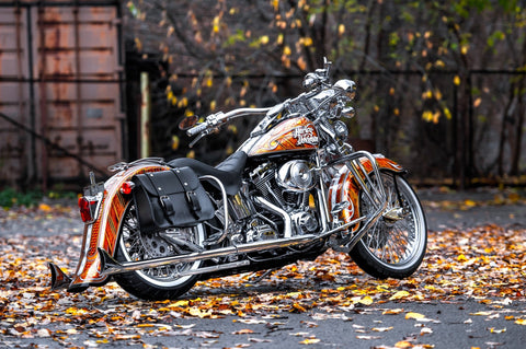 Chicano-Style-Hinterradverlängerung für Harley Davidson Softail von 2000 bis 2017