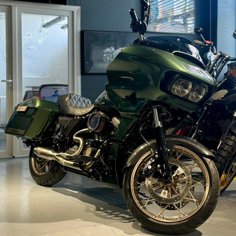 Mid Length Carbonfaser-Vorderradschutzblech für Harley Davidson Touring 2014-2023