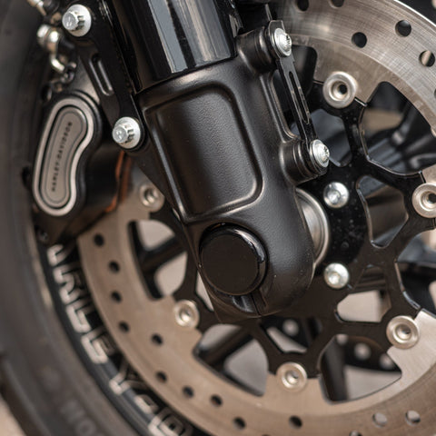 2018-2025 Softail M8 Vorderachs-Abdeckkappen-Set für Upside-Down / Inverted Gabelbaugruppen