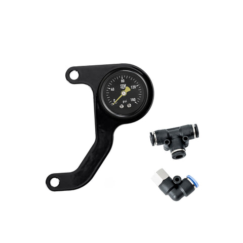 "Milwaukee-Eight" Rocker Box montiertes SCHWARZES Air Ride Druckanzeigen-Kit