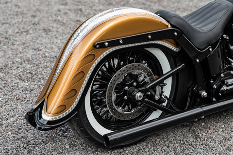 4" gestreckter Softail-Heckfender mit Spitze 2000-2017