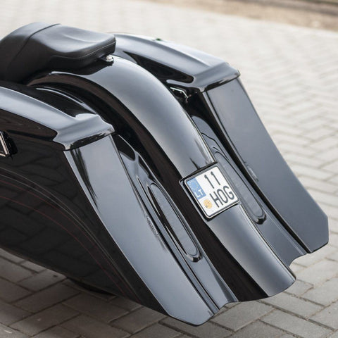 7″ gestreckte und 5″ verlängerte Touring-Satteltaschen 1996–2013