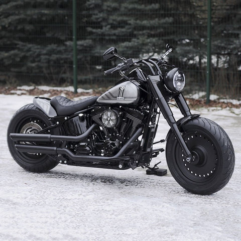 Kurzer Bobber Softail Heckfender und Sitzkit 2008-2017 „Short Oval“