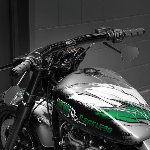 Killer Custom "Drag-T" Mega Lenker (mit Stealth View Tachometer-Option)