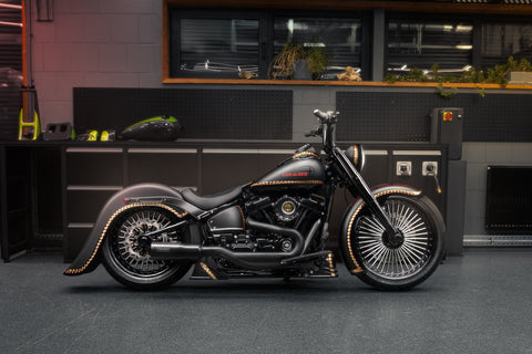 Verlängerter hinterer Kotflügel für 2018-2025 M8 Softail für 180-200mm Reifen