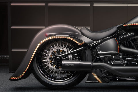 Verlängerter hinterer Kotflügel für 2018-2025 M8 Softail für 180-200mm Reifen