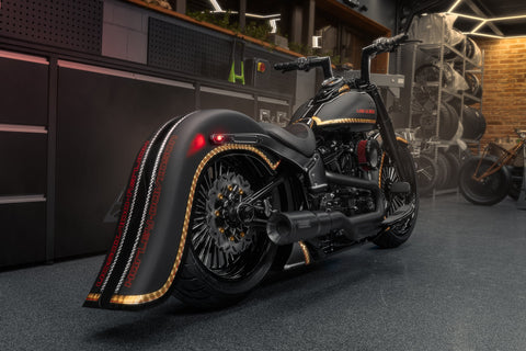 Verlängerter hinterer Kotflügel für 2018-2025 M8 Softail für 180-200mm Reifen